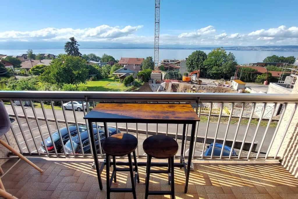 Appart Cosy Avec Vue Sur Le Lac Leman Évian-les-Bains Eksteriør bilde